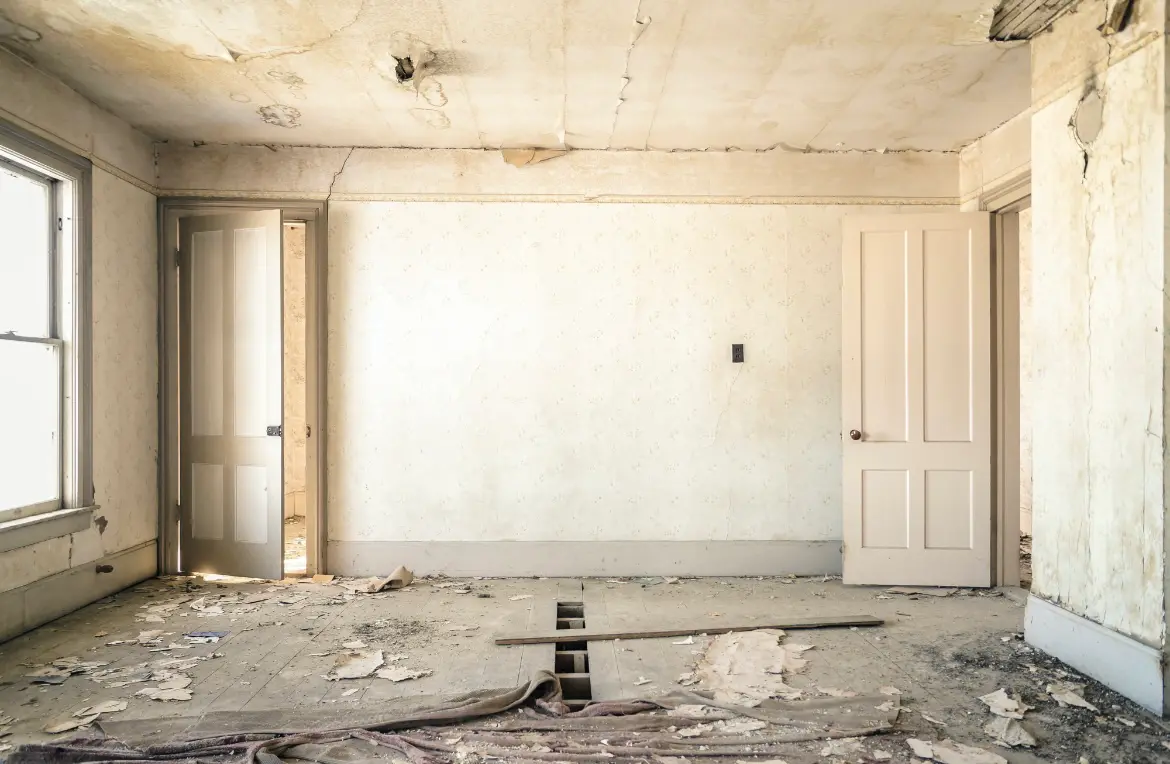 Waste disposal crew managing a cleanout project in Hoosick Falls